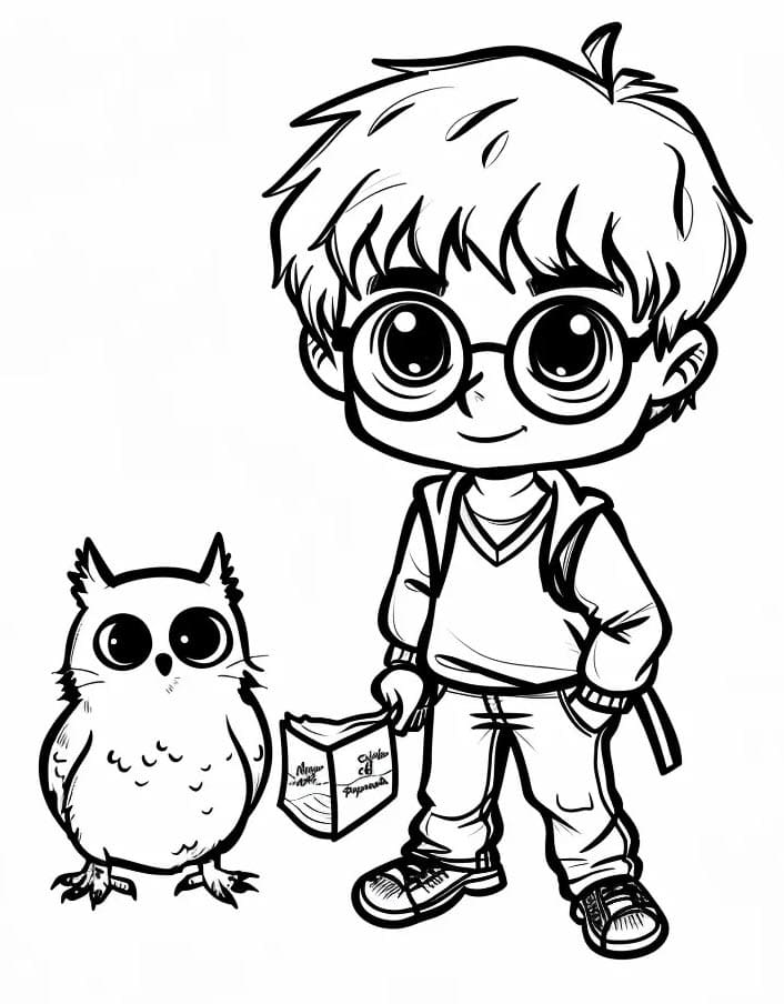 Harry Potter Gratuito Stampabile da colorare