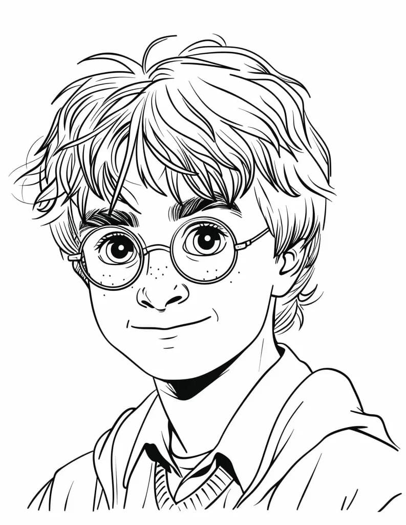 Harry Potter Gratuito per Bambini da colorare