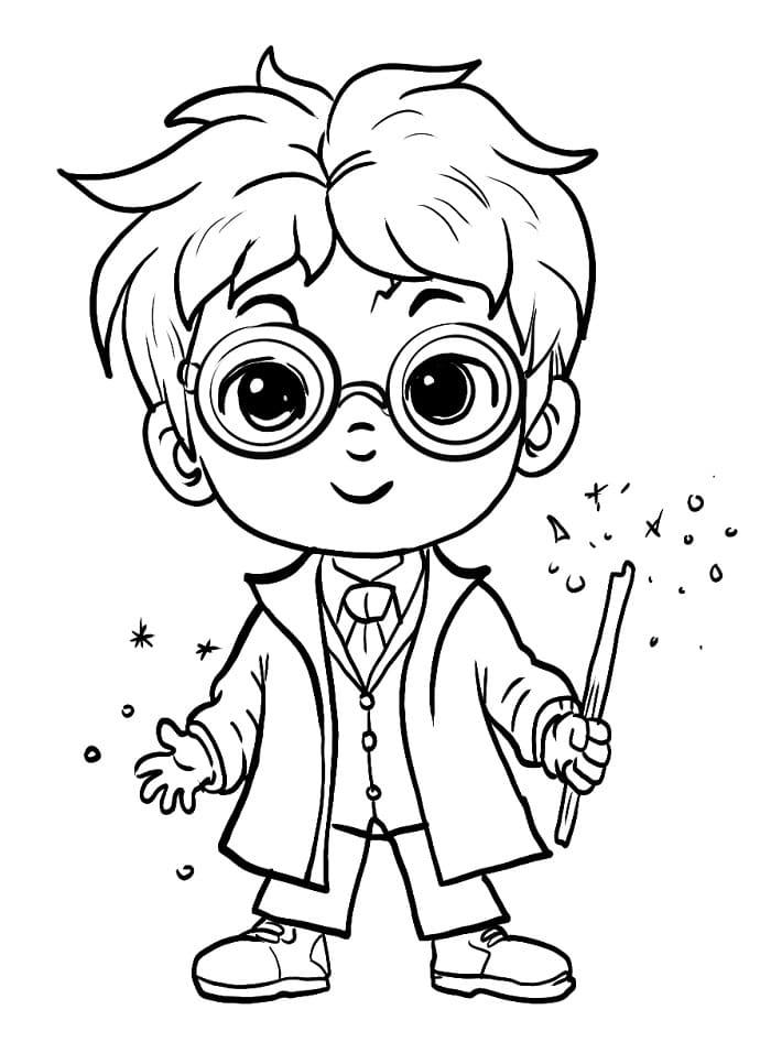 Harry Potter Straordinario da colorare