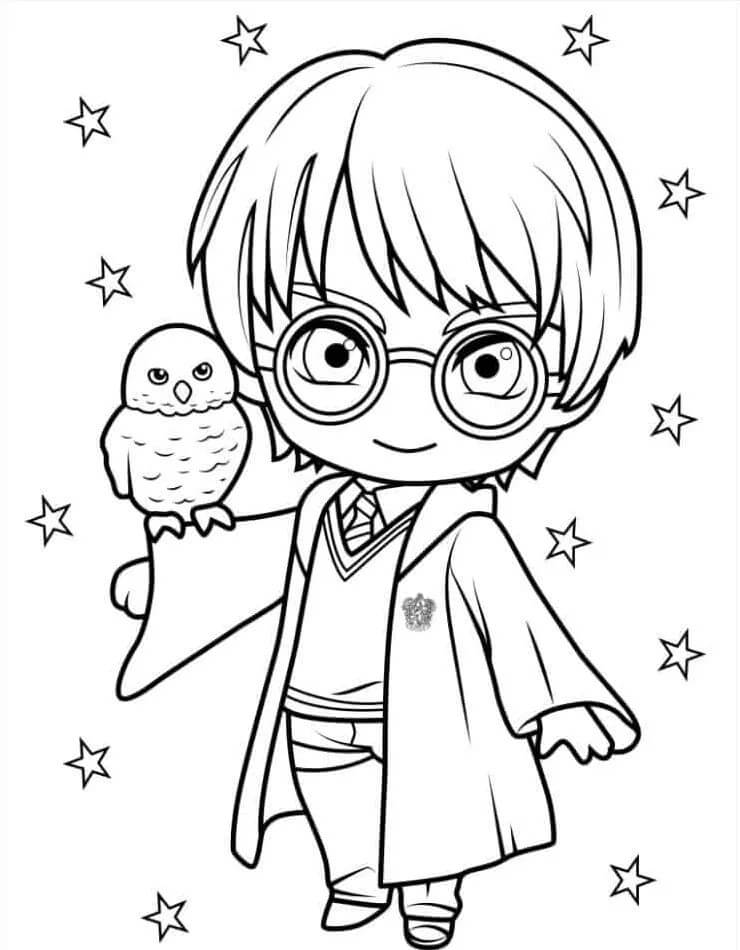 Harry Potter per Bambini di 3 Anni da colorare