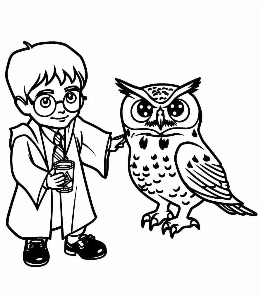 Harry Potter per Bambini da colorare