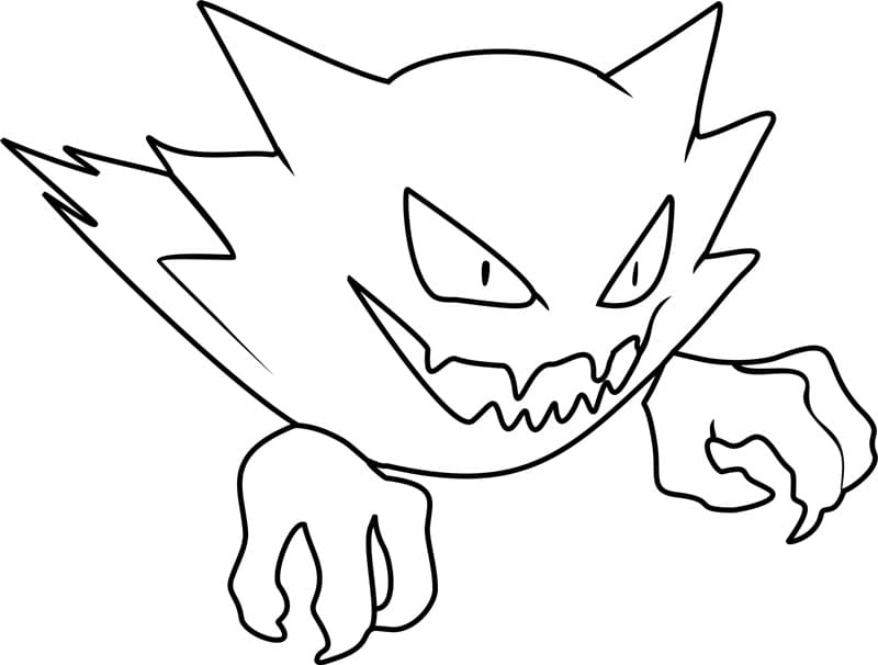 Haunter Pokemon da colorare