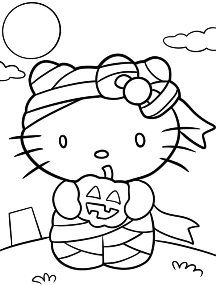 Hello Kitty Eleganti da colorare