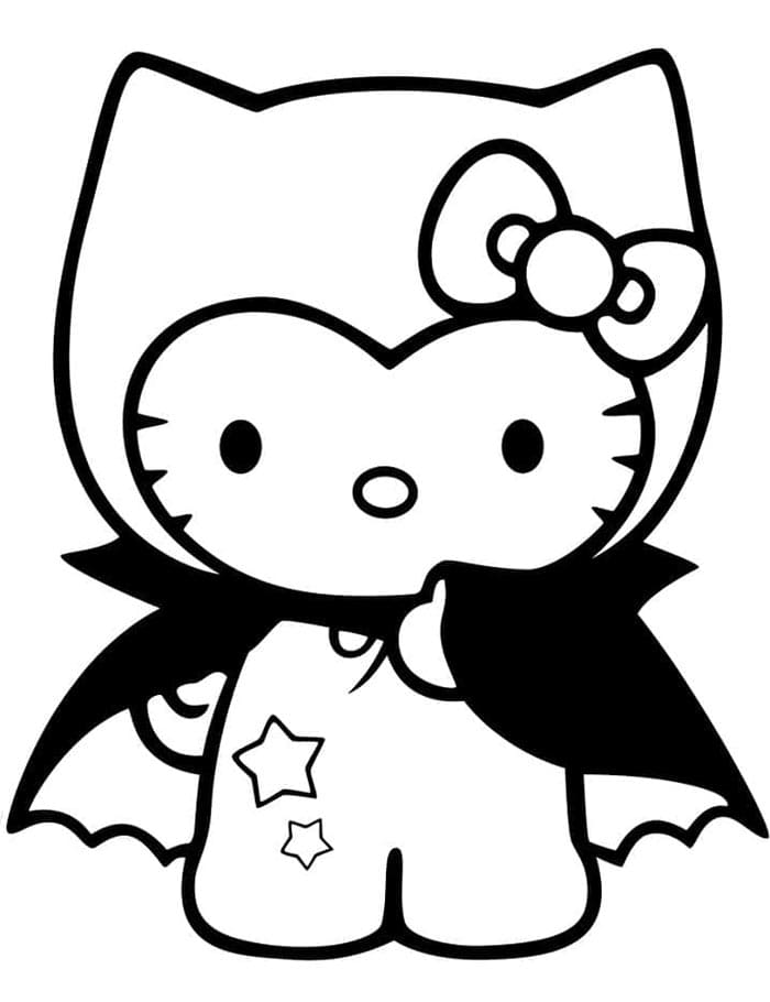 Hello Kitty Facili da colorare