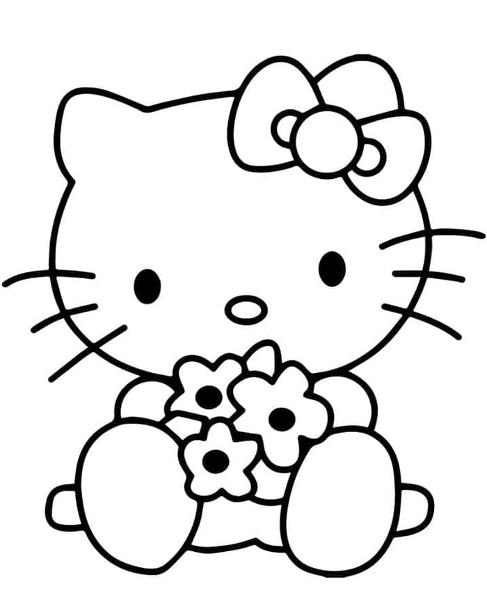 Hello Kitty Gratis da colorare