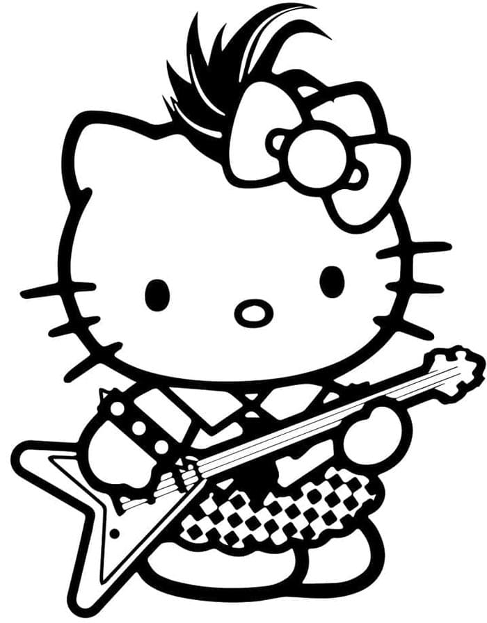 Hello Kitty Gratuiti da colorare