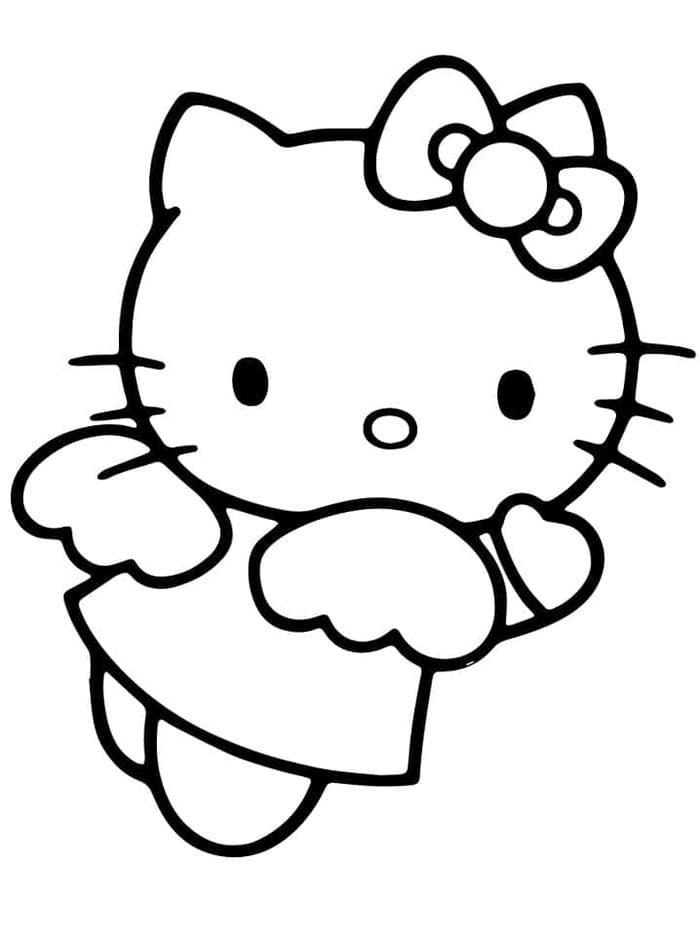 Hello Kitty Piccola da colorare