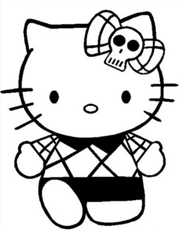 Hello Kitty Stampabili Gratuiti da colorare