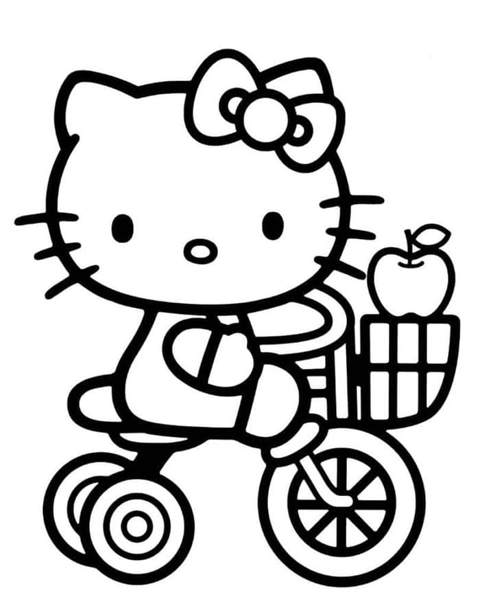 Hello Kitty da Sanrio da colorare