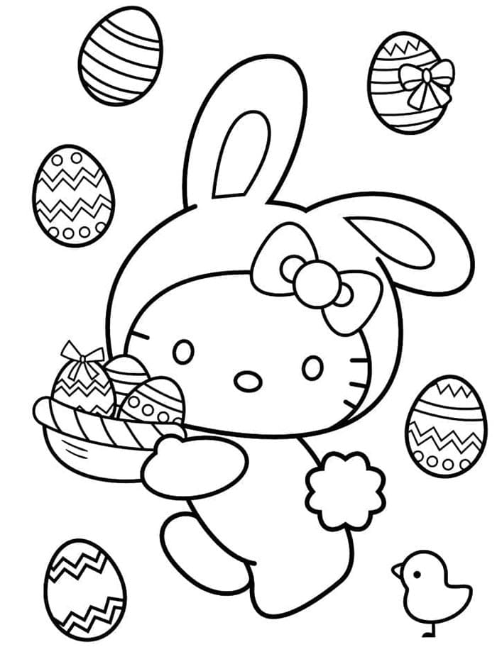 Hello Kitty da Stampare da colorare