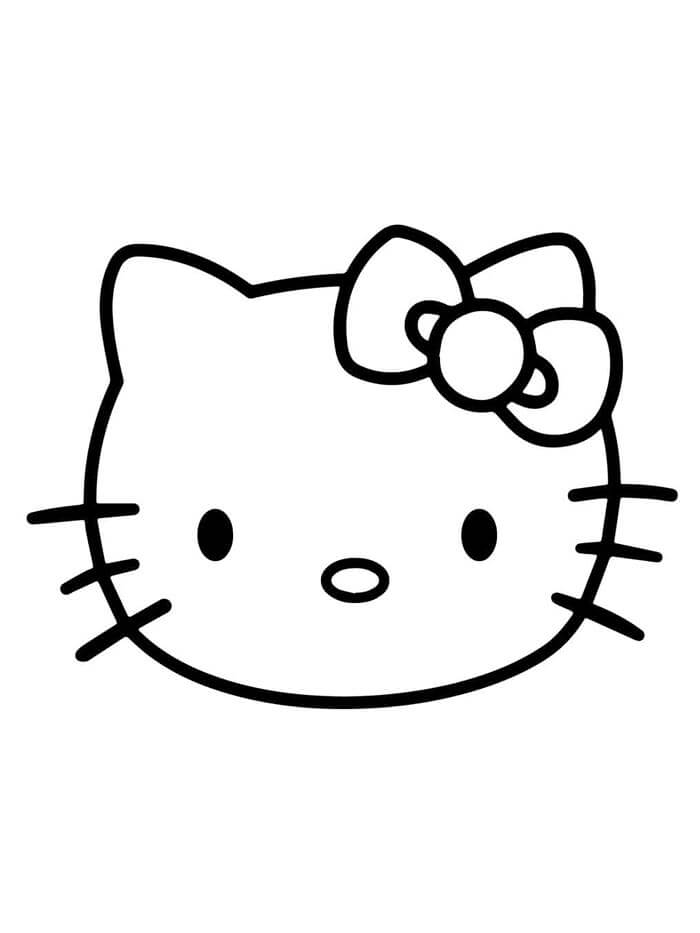 Hello Kitty per Bambini di 1 Anno da colorare