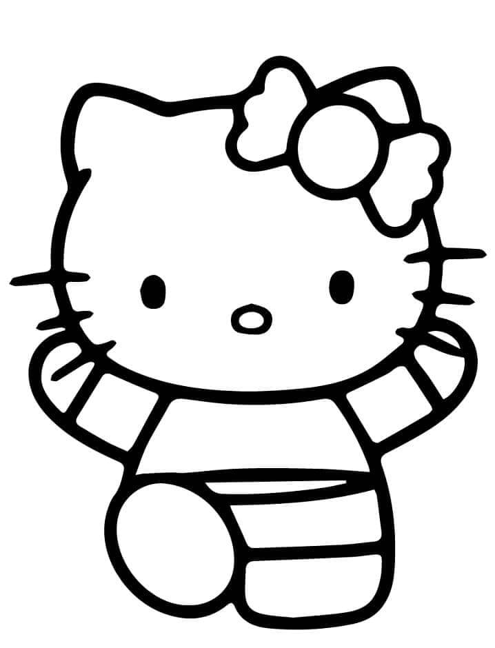 Hello Kitty per Bambini di 6 Anni da colorare
