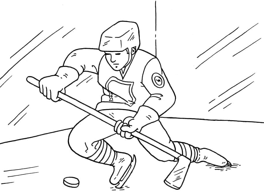 Hockey Stampabile Libera da colorare