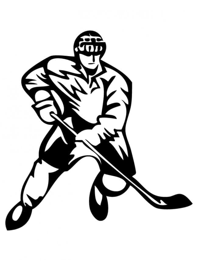 Hockey per Bambini di 1 Anno da colorare