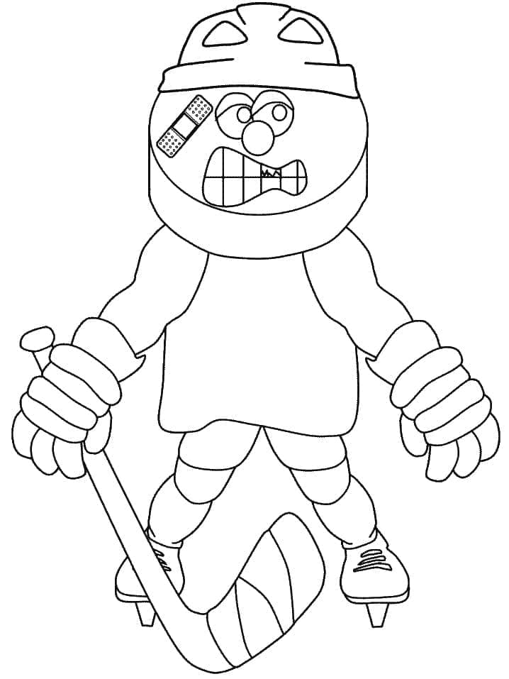 Hockey per Bambini di 6 Anni da colorare