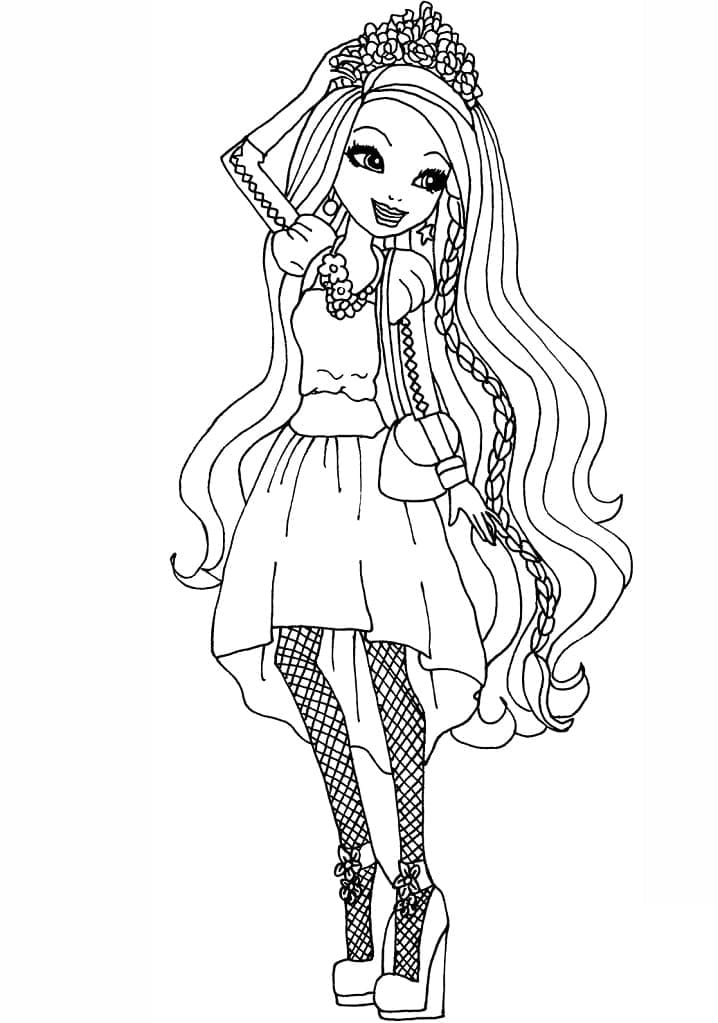 Holly o'hair di Ever After High da colorare