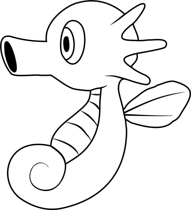 Horsea Pokemon da colorare