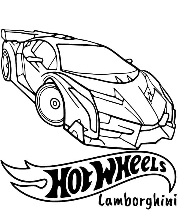 Hot Wheels Gratis Stampabile da colorare