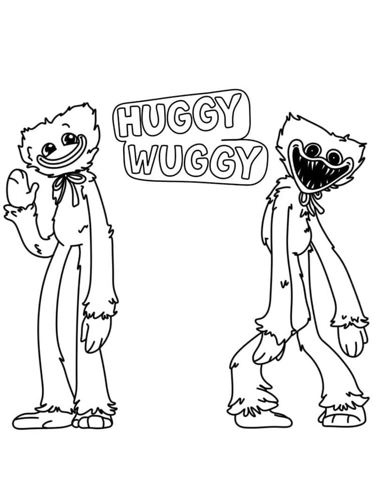 Huggy Wuggy 1 da colorare