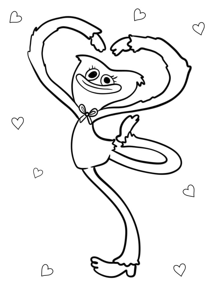 Huggy Wuggy Carina da colorare