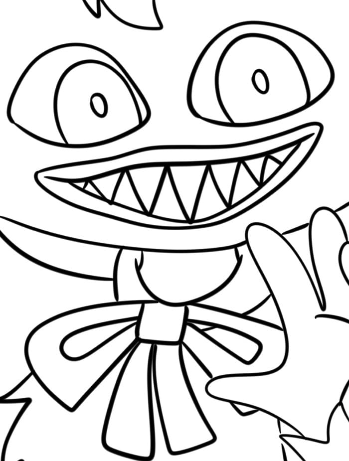 Huggy Wuggy Facile da colorare