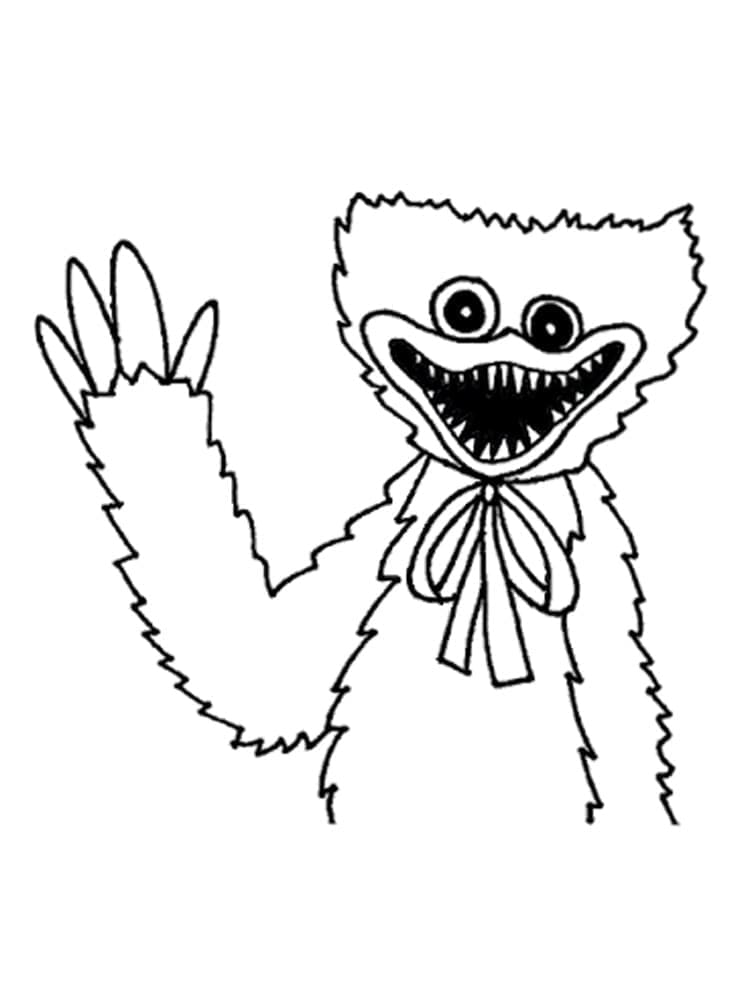 Huggy Wuggy Gratuita Stampabile da colorare