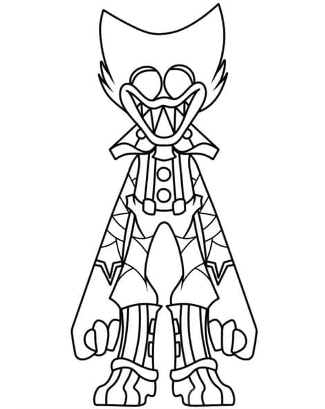 Huggy Wuggy Poppy Playtime da colorare