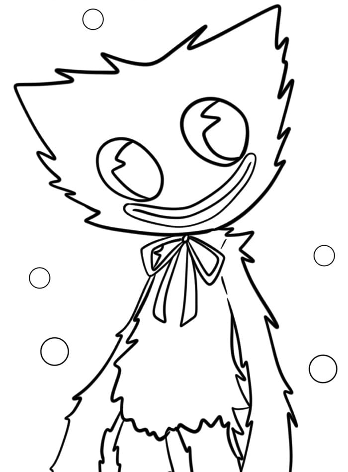 Huggy Wuggy Semplice da colorare