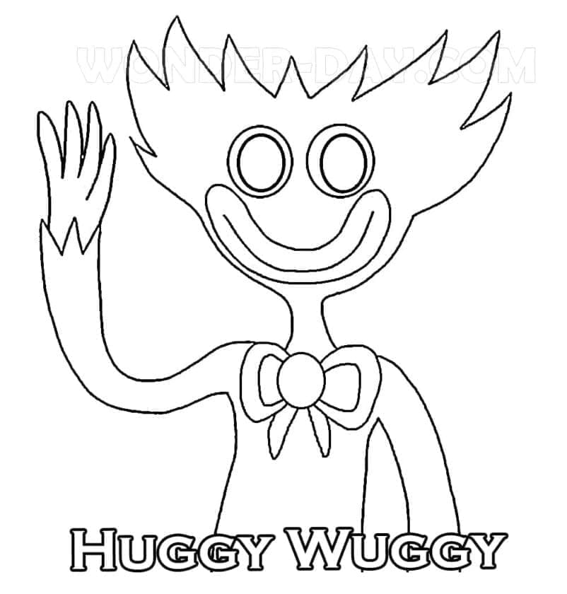 Huggy Wuggy Stampabile da colorare