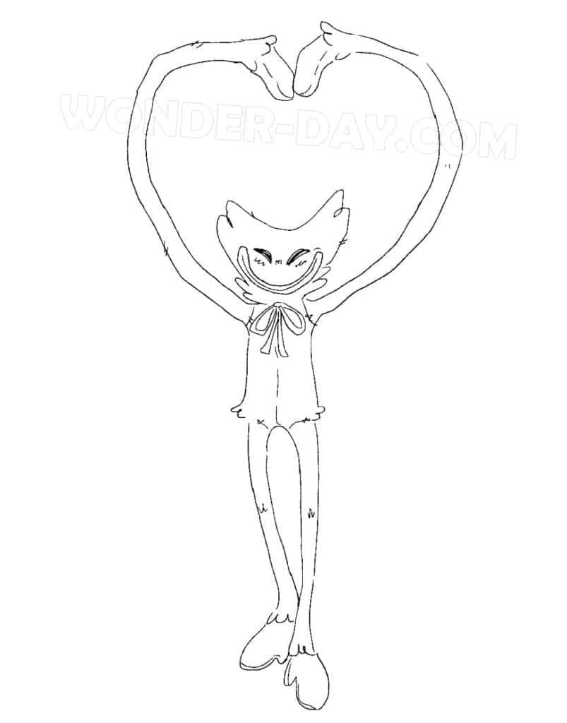 Huggy Wuggy da Stampare da colorare