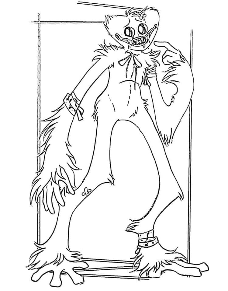 Huggy Wuggy il raccapricciante da colorare