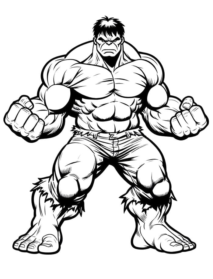 Hulk da colorare
