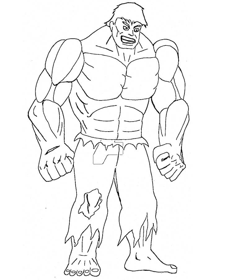 Hulk Gratuito da Stampare da colorare