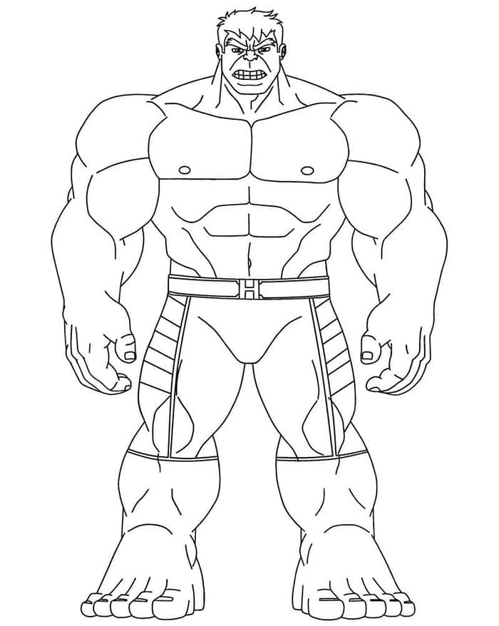 Hulk Stampabile Gratuito da colorare