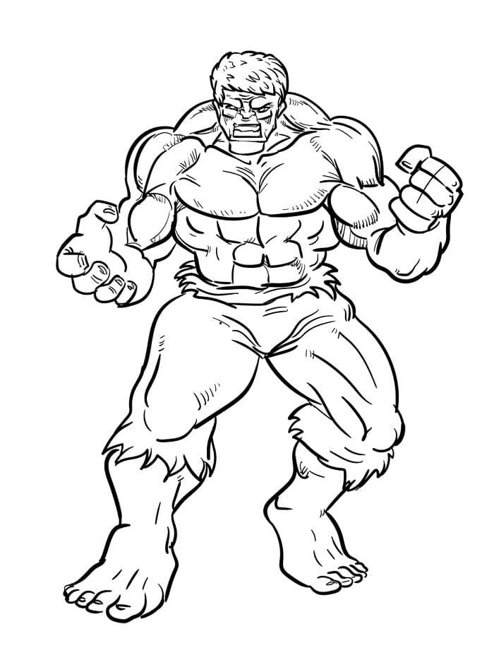 Hulk Stupendo da colorare
