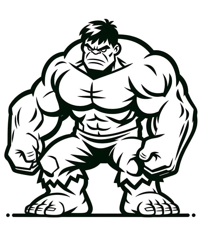 Hulk da Stampare da colorare