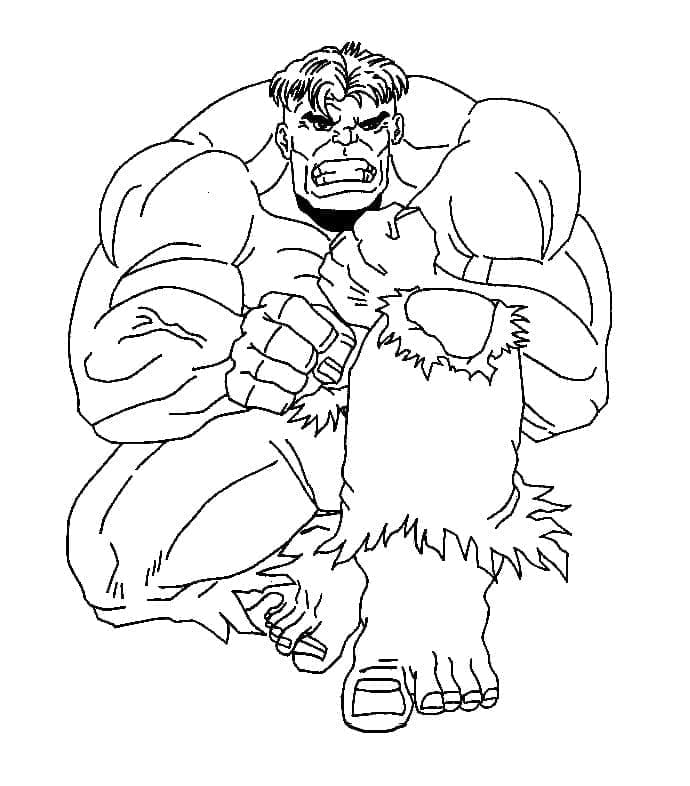 Hulk per Bambini da colorare
