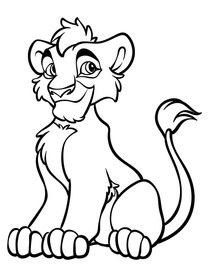 Il Re Leone da colorare