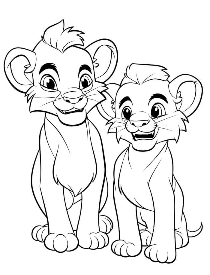 Il Re Leone Gratuita Stampabile da colorare