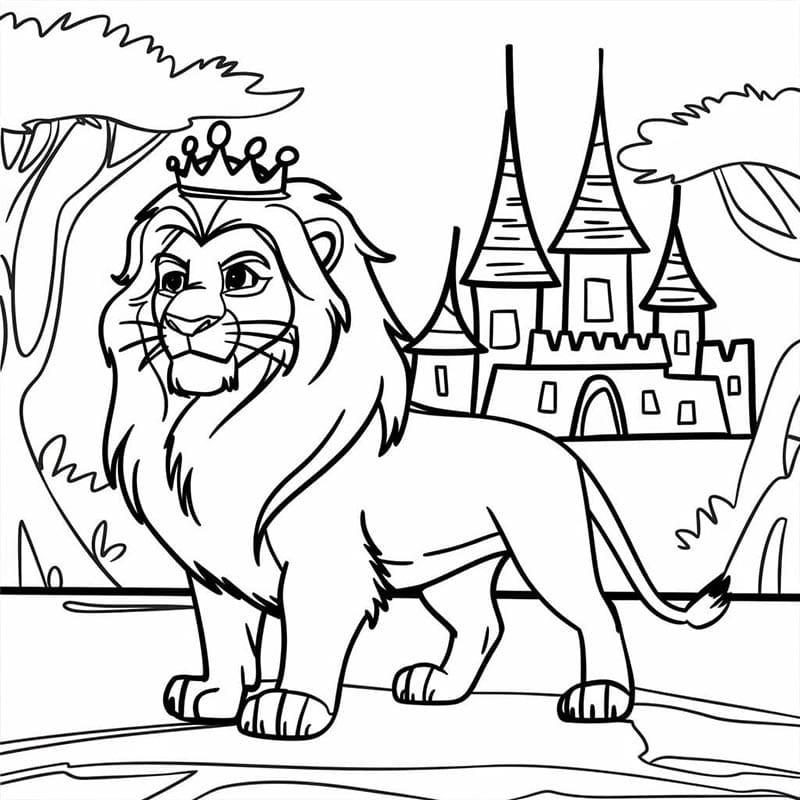 Il Re Leone Gratuita da Stampare da colorare