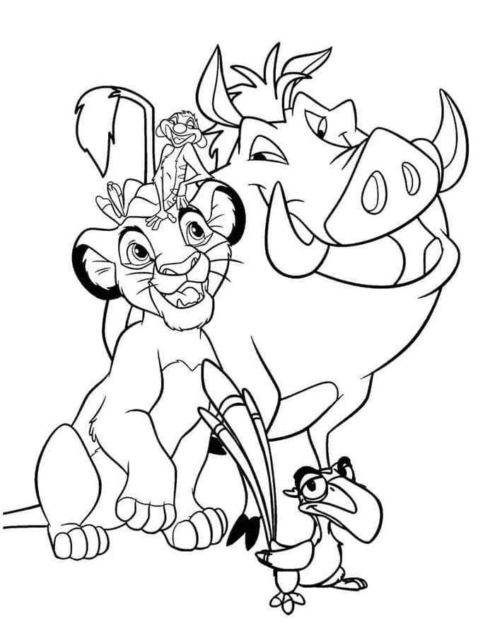 Il Re Leone Senza Spesa da colorare