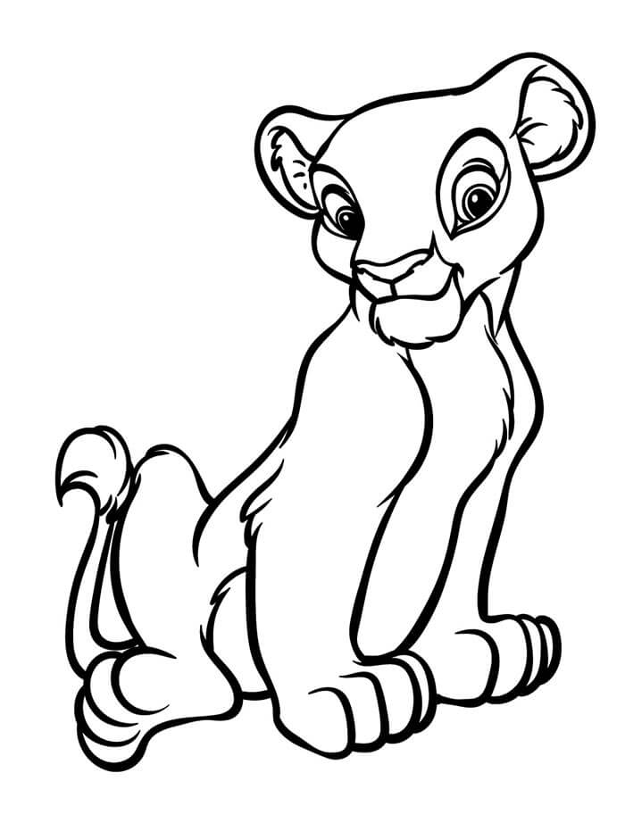 Il Re Leone Stampabile per Bambini da colorare