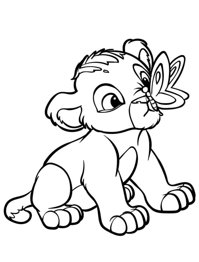 Il Re Leone da Stampare da colorare