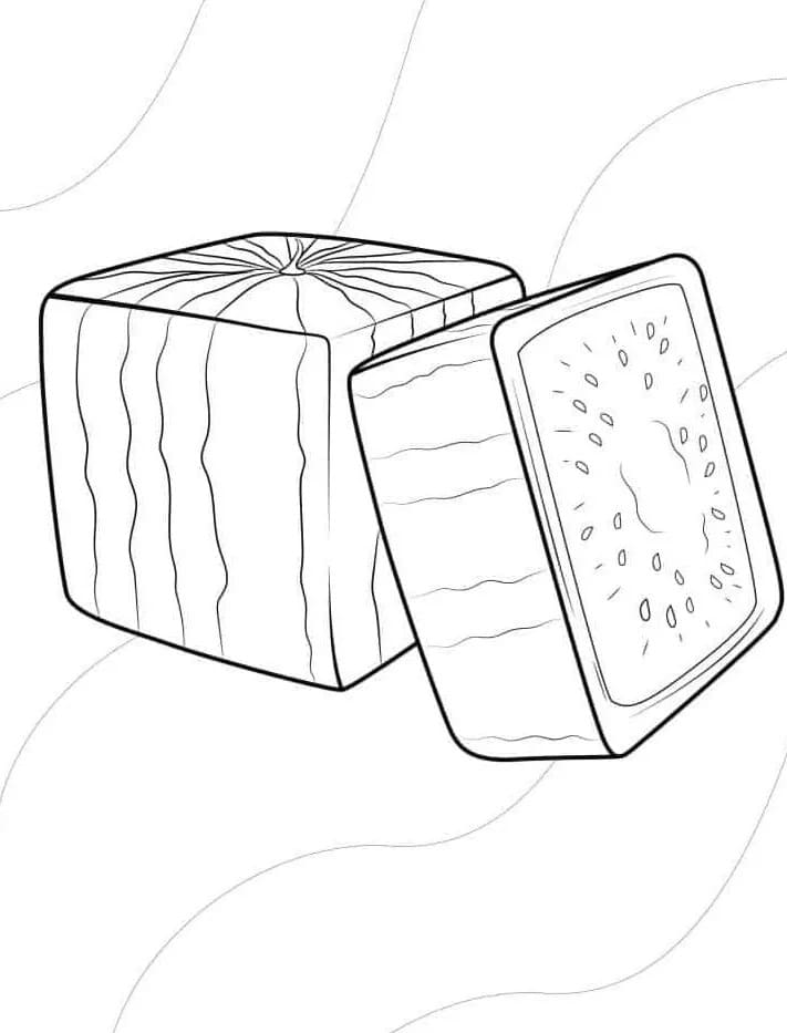 Immagine Anguria Gratuita da colorare