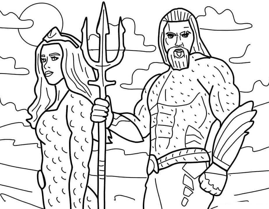 Immagine Aquaman Stampabile da colorare
