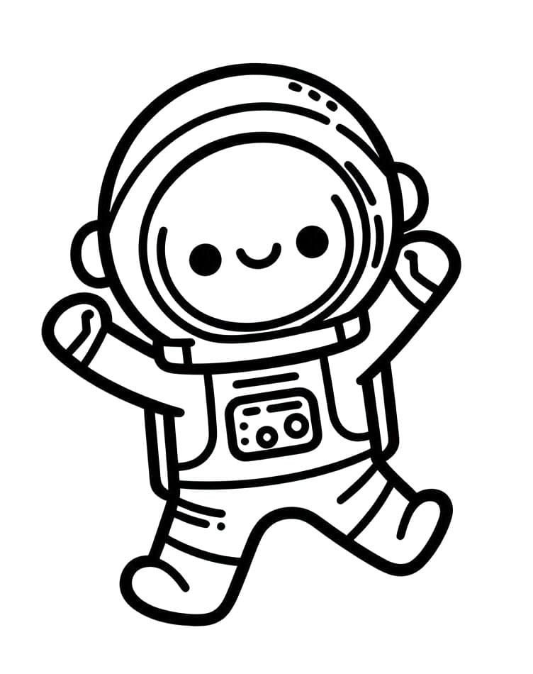Immagine Astronauta da colorare