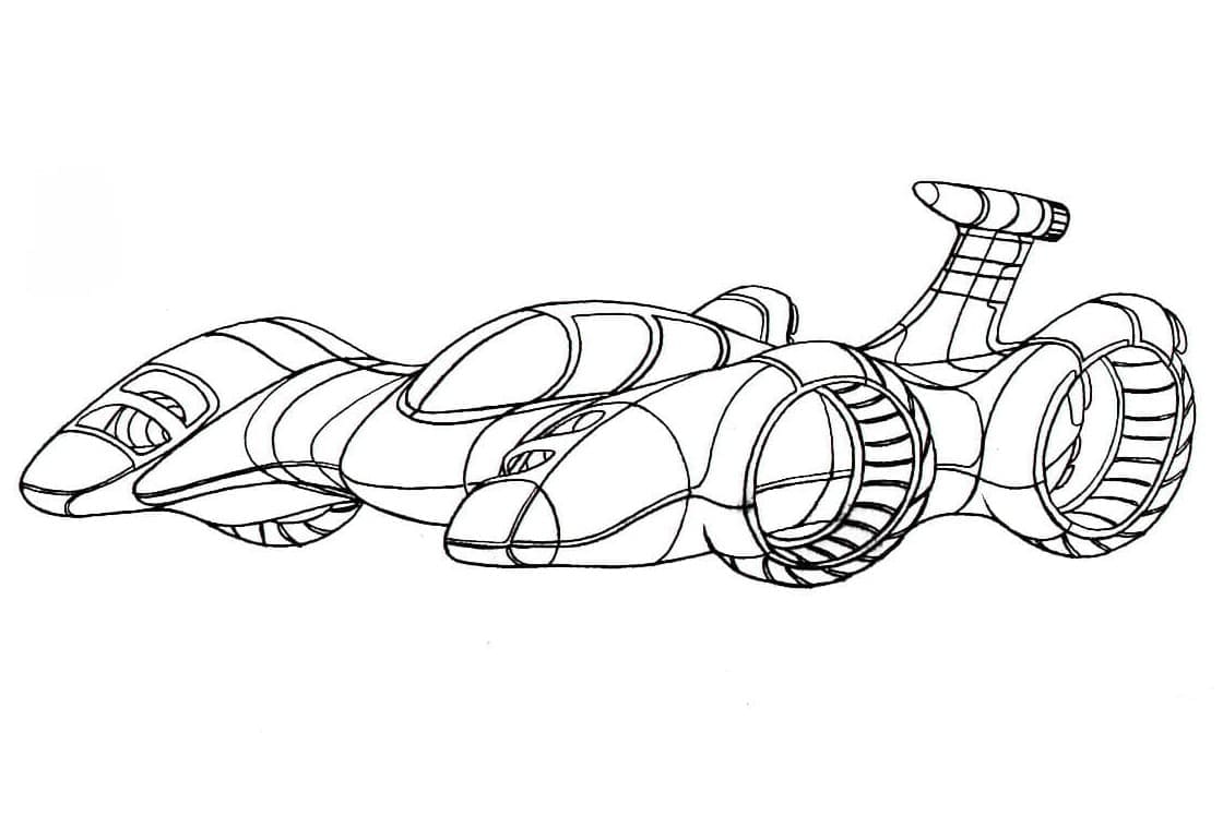 Immagine Auto Stampabile da colorare