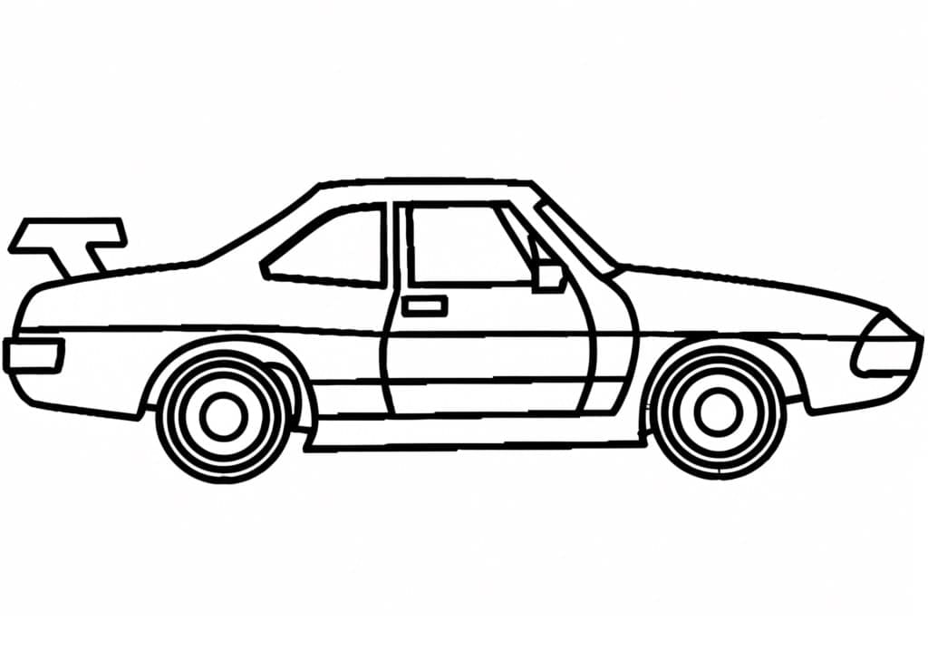 Immagine Auto da colorare