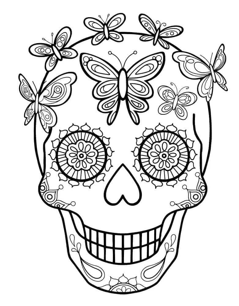 Immagine Calaveras Gratis da colorare