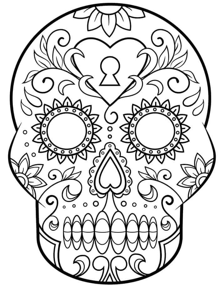 Immagine Calaveras Stampabile da colorare